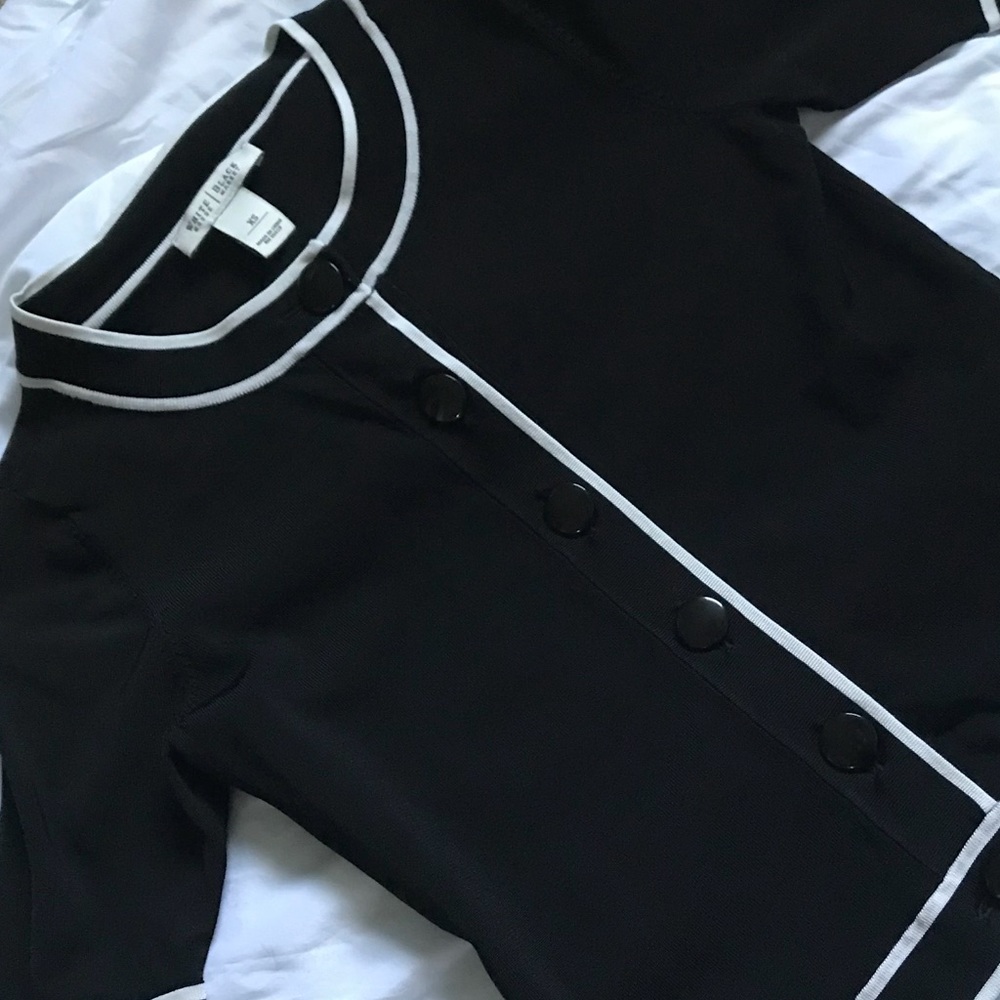 Black and white cardigan